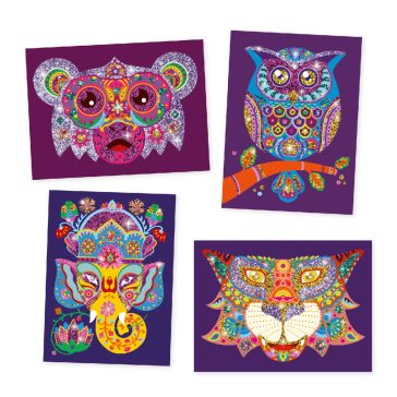   Csillámkép készítés - Csillogó állatok - Glitter animals