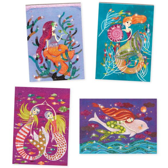 Djeco Csillámkép készítés - Sellők - Mermaids