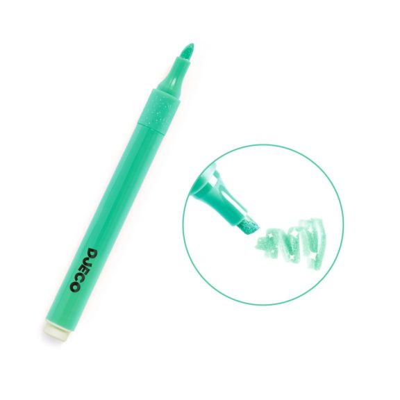 Djeco Szövegkiemelő toll készlet 6 csillámos színben, Mojito - Set of 6 glitter highlighters, Mojito