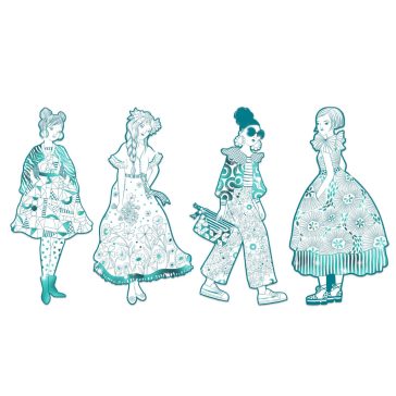 Színezés - Rebekka Divat - Rebekka and friends