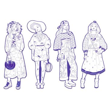 Színezés - Zaho Divat - Zaho and friends
