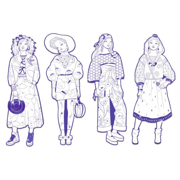 Színezés - Zaho Divat - Zaho and friends