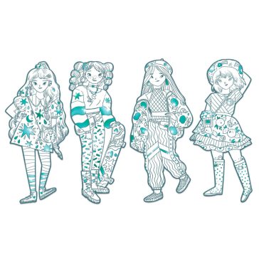 Színezés - Angéla Divat - Angèle and friends