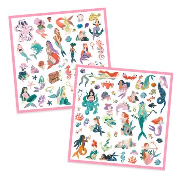 Djeco Matricák - Csillogó sellők - Sparkly mermaids