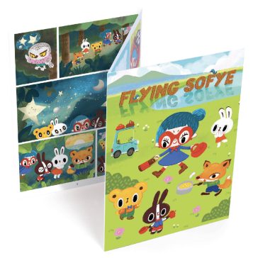   Satírozó képregény készítés - Szárnyaló Szofi - Flying Sofye