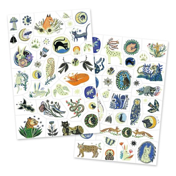 Djeco Tetováló matricák - Éjszaka tükröződései - Nighttime Reflections