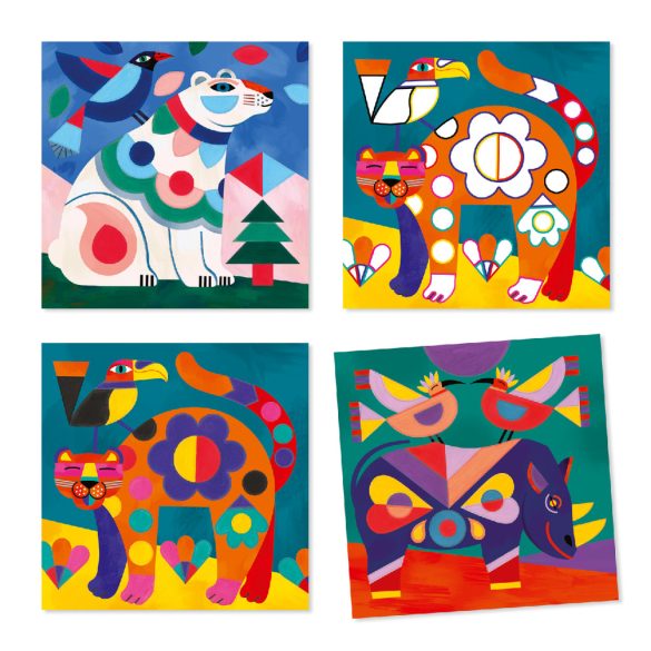 Djeco Kifestő készlet - Fantasztikus fenevadak - Fanciful bestiary