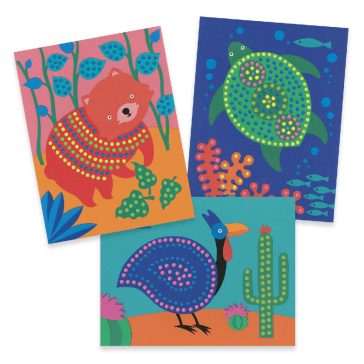   Képfestés pöttyökkel - Állatok pöttymintákkal - Pointillism