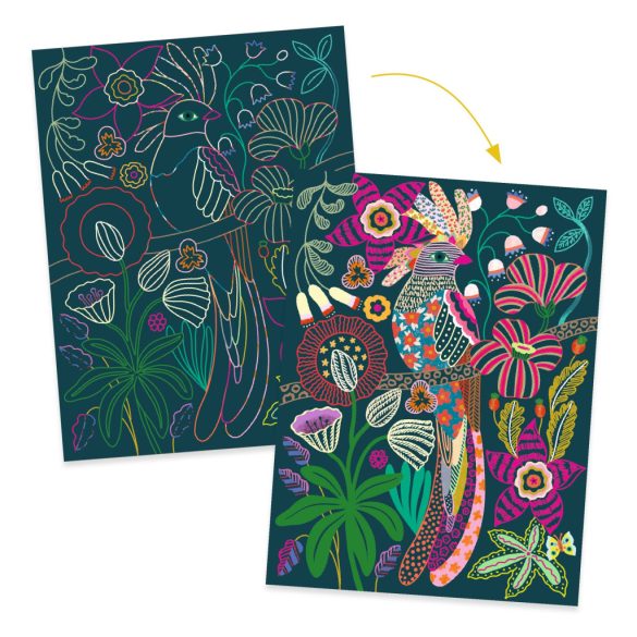 Djeco Karckép technika - Színes éden - Rococo