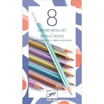   Színes ceruza készlet - 8 szín, metál - 8 metallic pencils