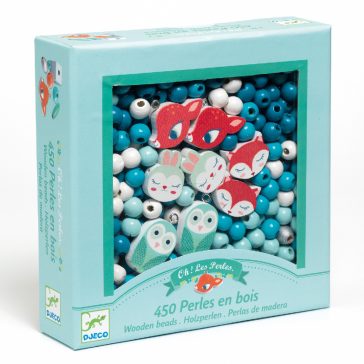   Fagyöngy készlet - Erdei állatkák - Wooden beads, small animals
