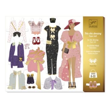  Djeco Papírbaba öltöztető - Elegáns gardrób - So chic wardrobe