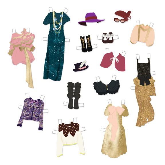 Djeco Papírbaba öltöztető - Elegáns gardrób - So chic wardrobe
