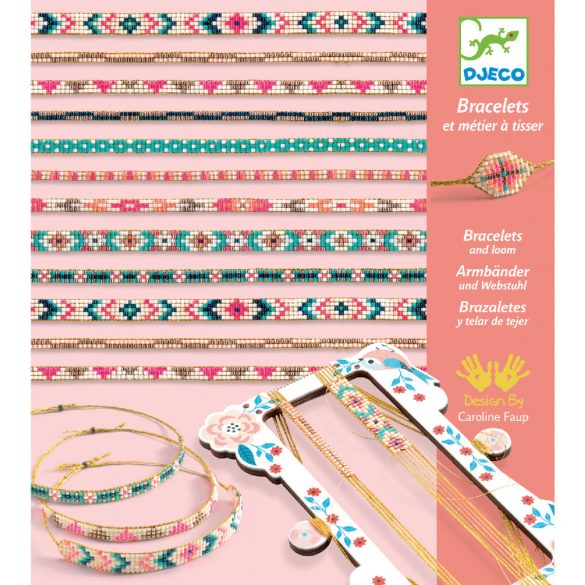 Djeco Ékszerkészítő készlet - Karkötők gyöngyszövéssel - Tiny beads