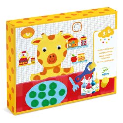   Djeco Szivacsfestő műhely - Spongya mackó - Sponge painting