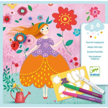   Színezés és mintakészítés varázsfilccel - Méri szép ruhái - Marie's pretty dresses