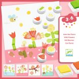 Djeco Kreatív nyomdakészlet - Virágokkal - With flowers