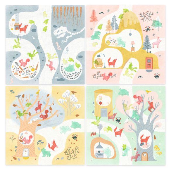 Djeco Kreatív nyomdakészlet - Erről-arról - Out and about