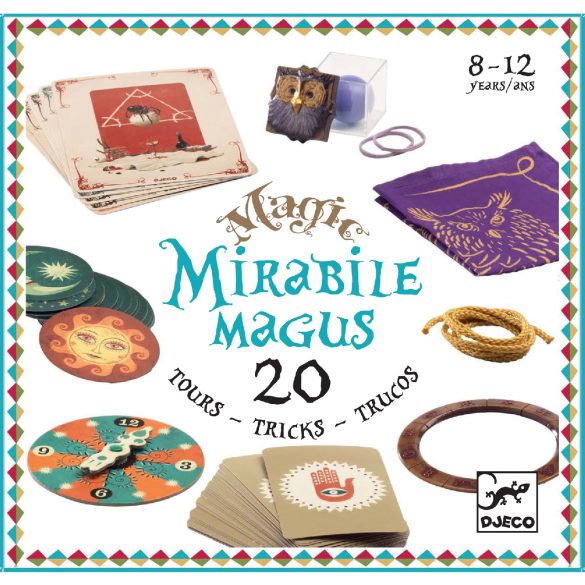 Djeco Bűvészkészlet - Csodállatos, 20 trükk - Mirabile magus - 20