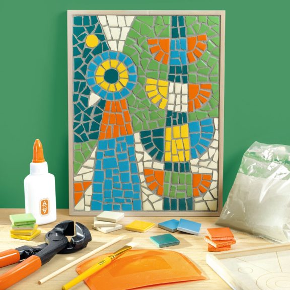 Műterem 73 - Mozaikkép, Páva - Atelier 73, Mosaic Műterem 73 - Mozaikkép, Páva - Atelier 73, Mosaic