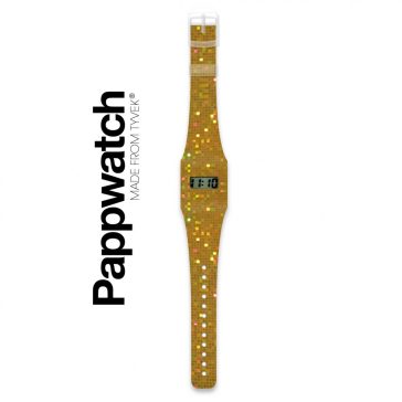 Papír karóra - GLITZERGOLD / METALLIC - Pappwatch Kids
