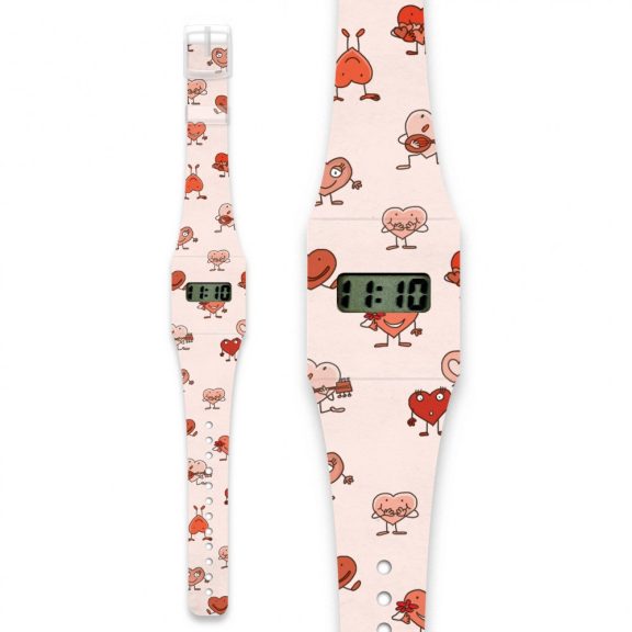 Papír karóra - HEARTS - Pappwatch Kids