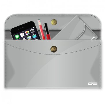 Kézitáska, nagy - SILBER / METALLIC - Big Case
