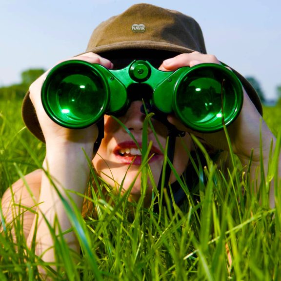 Kétcsövű zöld gyerektávcső - Special 40 Green Binocular with Case