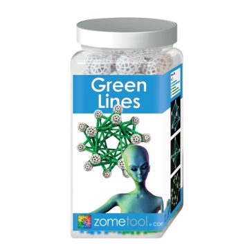   Tudományos modellező készlet - Zöld pálcák - Green Lines